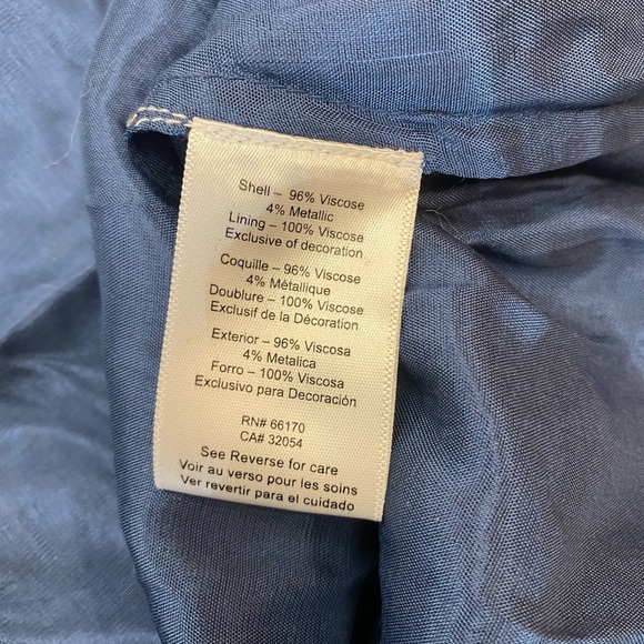 NWT Verb by Pallavi Singhee Nora Maxi Dress in Blue Motif Size 8 - Picture 10 of 16